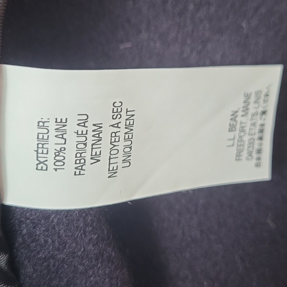 L.L. Bean Wallace & Barnes Navy Lightweight Shirt Jacket Wool L EUC - Picture 4 of 7